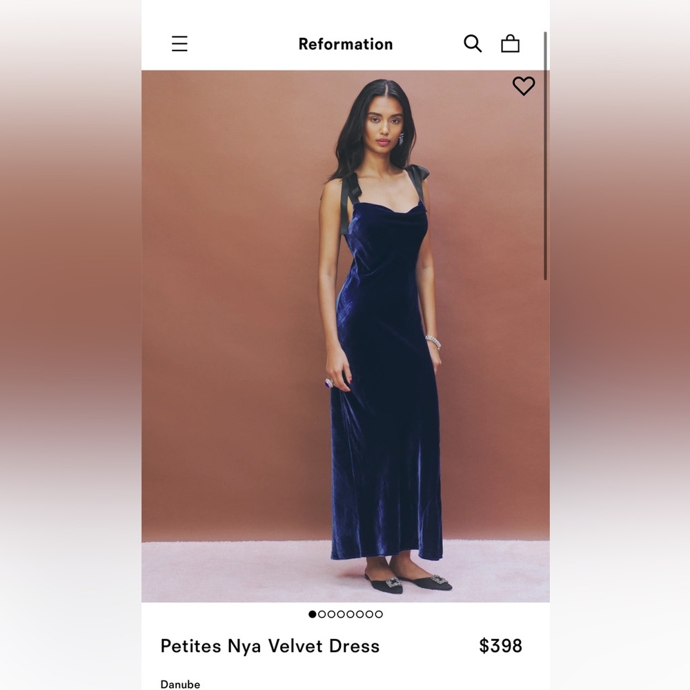 velvet dress size SP